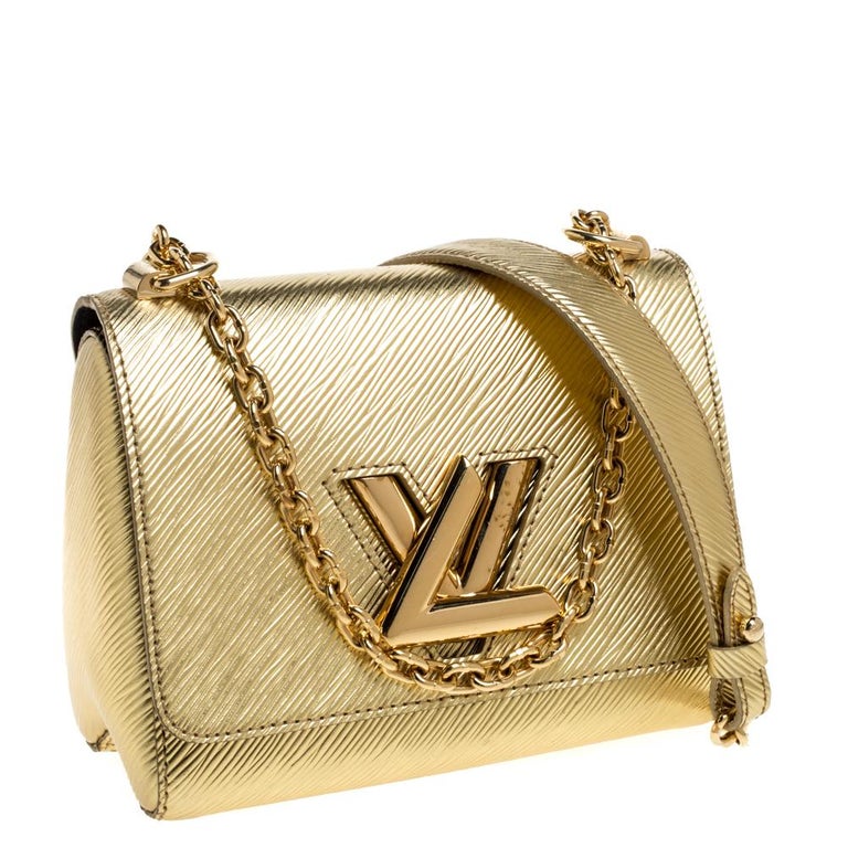 Louis Vuitton Twist Handbag Monogram Sequins PM Gold 2269809
