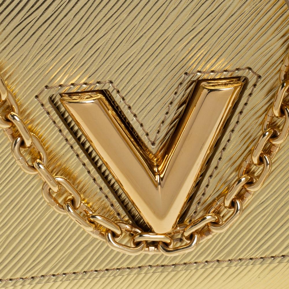 Louis Vuitton Metallic Gold Epi Leder Twist PM Tasche 2