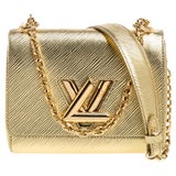 LOUIS VUITTON Bracelet LV Twist Epi Leather/Metal Black/Gold/Silver Women's  M6400F
