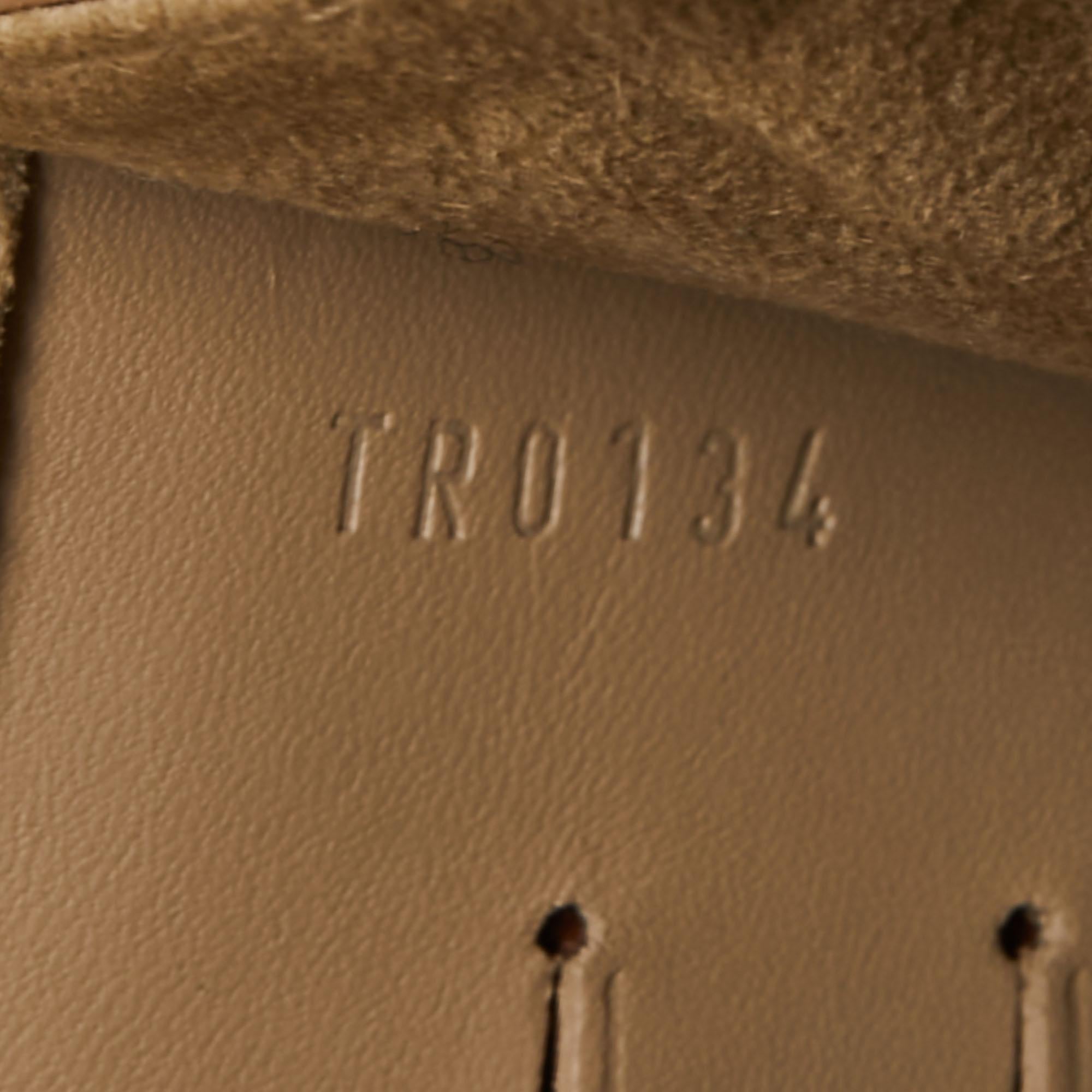 Louis Vuitton Metallic Gold Leather Louise Clutch 5