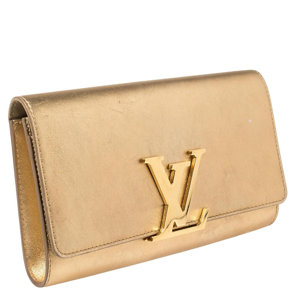 lv gold clutch