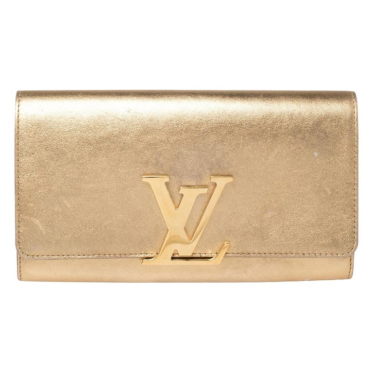 Louis Vuitton Gold Clutch Altair ○ Labellov ○ Buy and Sell Authentic Luxury