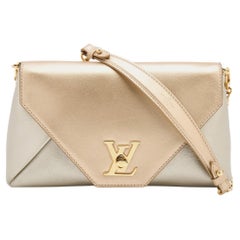 Louis Vuitton Metallic Gold Leather Love Note Bag