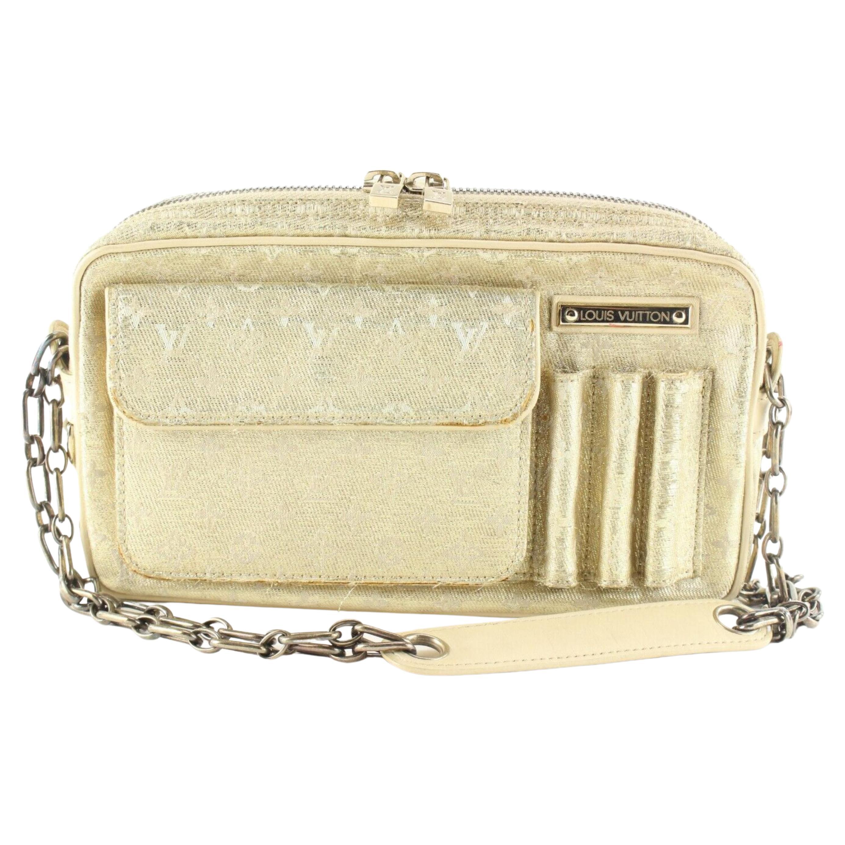 Louis Vuitton Metallic Gold Mini Monogram Shine Mckenna Chain Bag 6LV424C