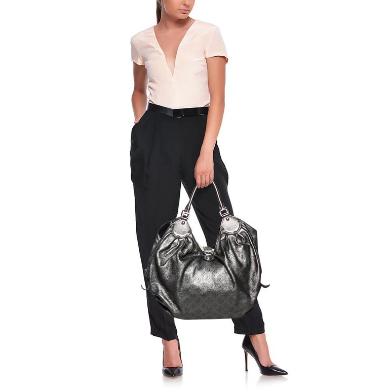 Louis Vuitton Metallic Monogram Mahina Leather Surya XL Bag at