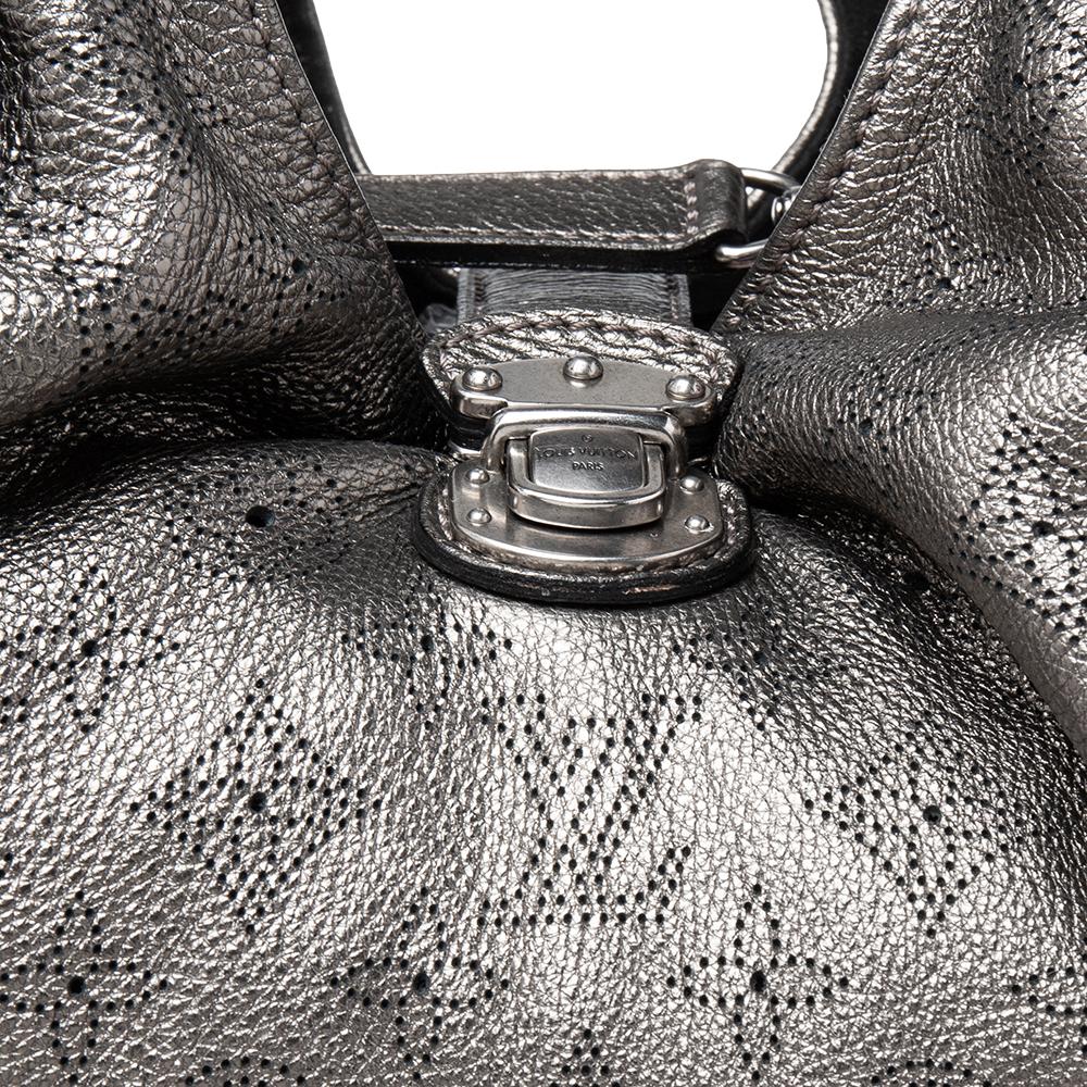 Women's Louis Vuitton Metallic Monogram Mahina Leather Surya XL Bag