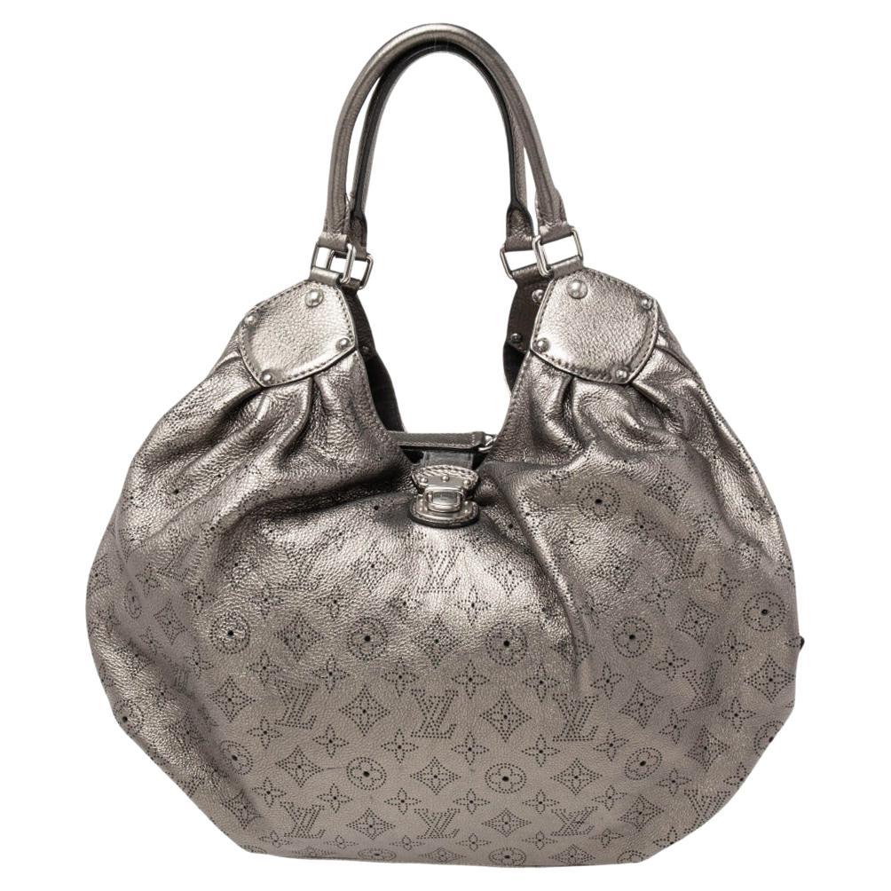 Louis Vuitton Metallic Monogram Mahina Leather Surya XL Bag
