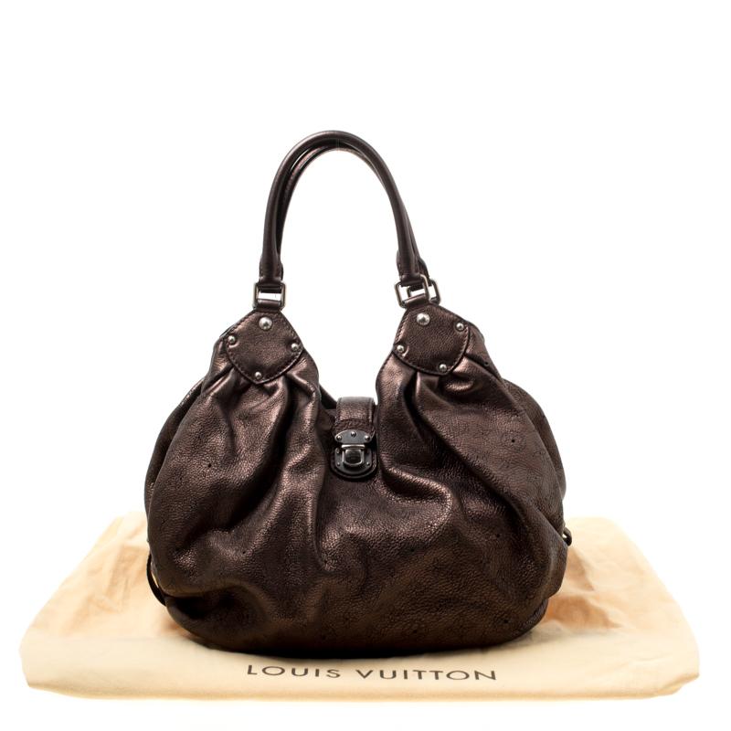 Louis Vuitton Metallic Mordore Monogram Mahina Leather Large Hobo 3