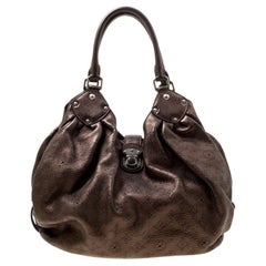 Louis Vuitton Metallic Mordore Monogram Mahina Leather Large Hobo