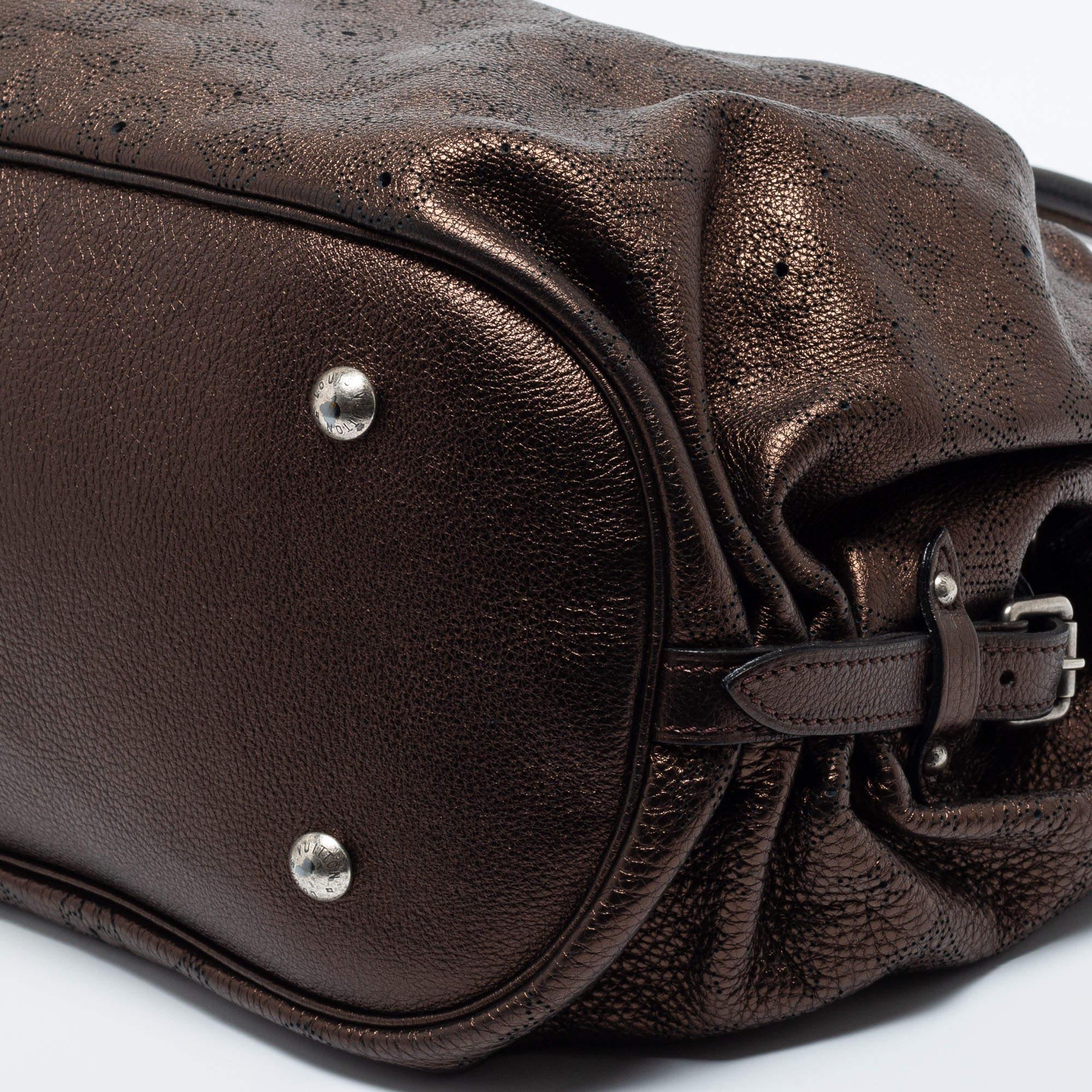 Louis Vuitton Metallic Mordore Monogram Mahina Leather Surya XL Bag 10