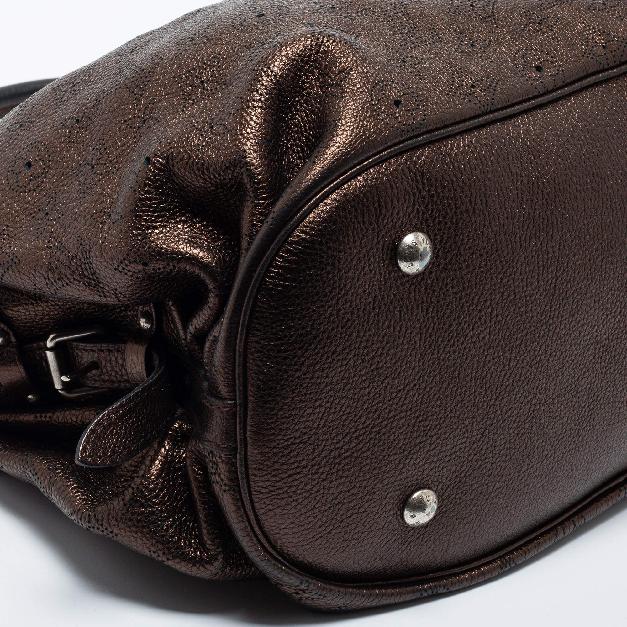 Louis Vuitton Metallic Mordore Monogram Mahina Leather Surya XL Bag 2