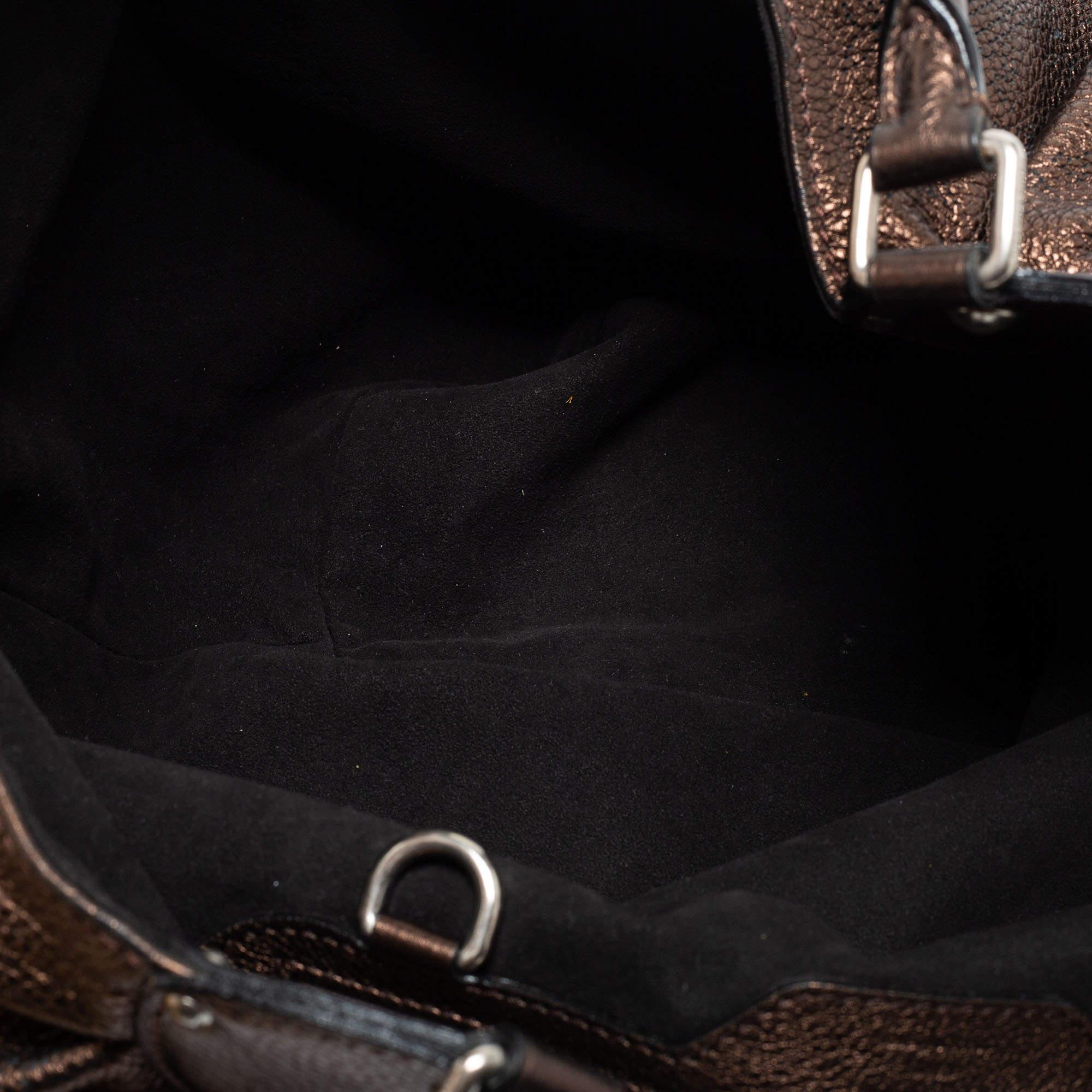Louis Vuitton Metallic Mordore Monogram Mahina Leather Surya XL Bag 3