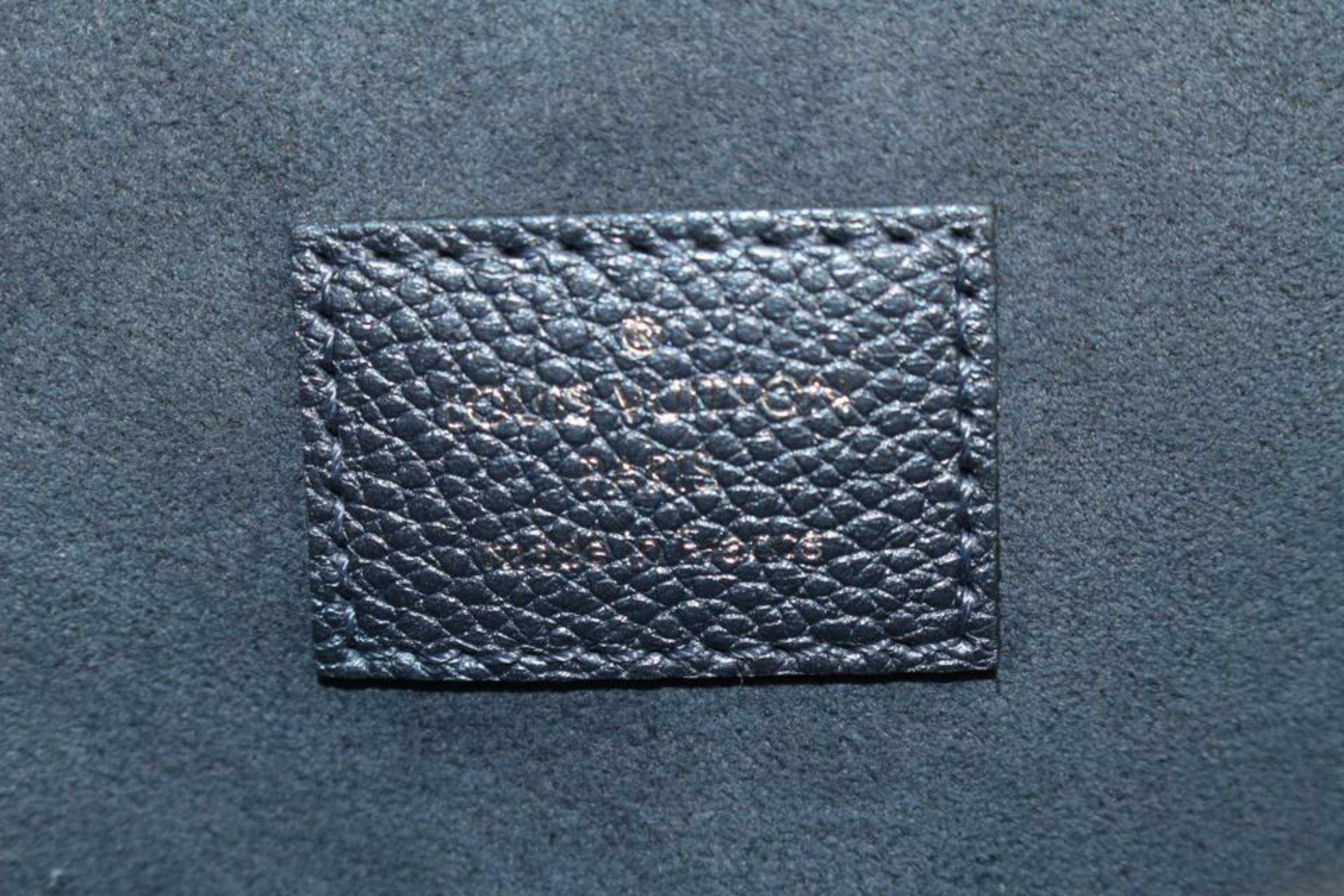 Louis Vuitton Metallic Navy Perle Empreinte Pochette Metis 60lk725s 6