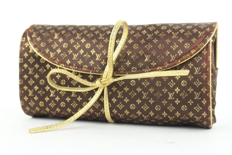 LOUIS VUITTON Vintage Silk Day to Night Jewelry Roll exclusively