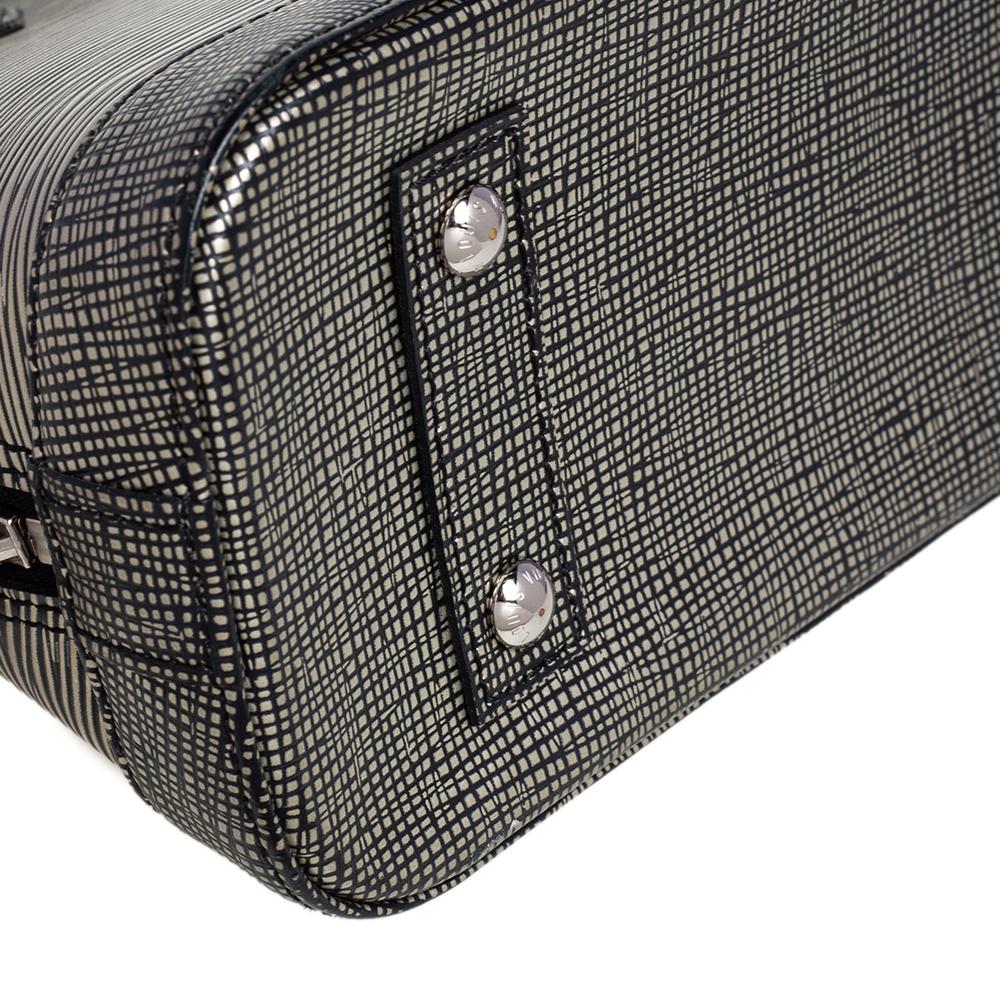 Louis Vuitton Metallic Silver Epi Leather Alma BB Bag 4