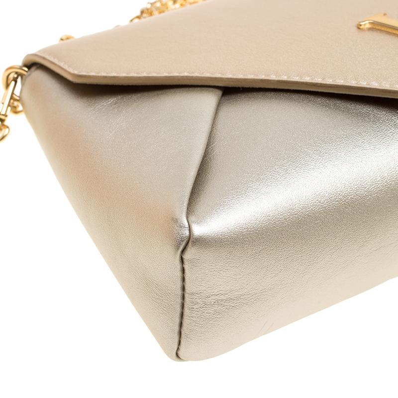 Louis Vuitton Metallic Two Tone Leather Love Note Bag 4