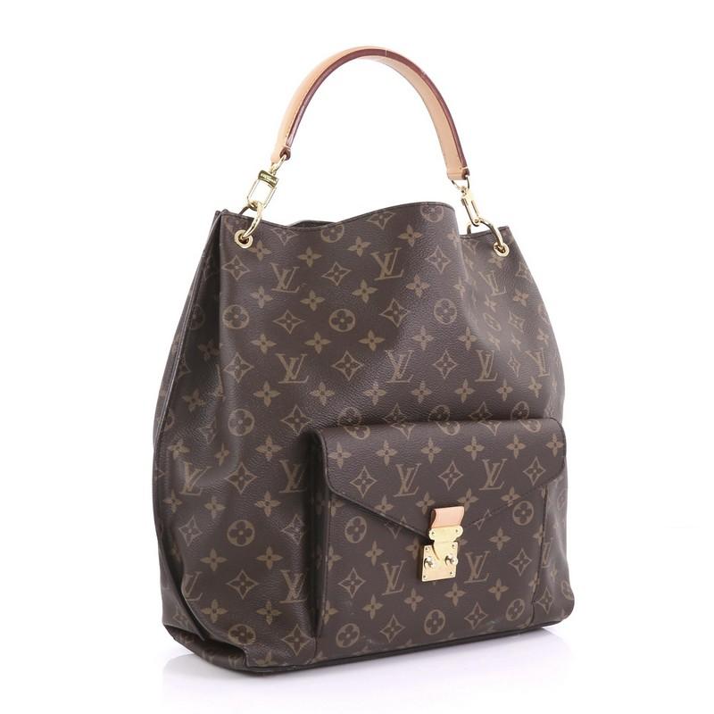 Black Louis Vuitton Metis Hobo Monogram Canvas