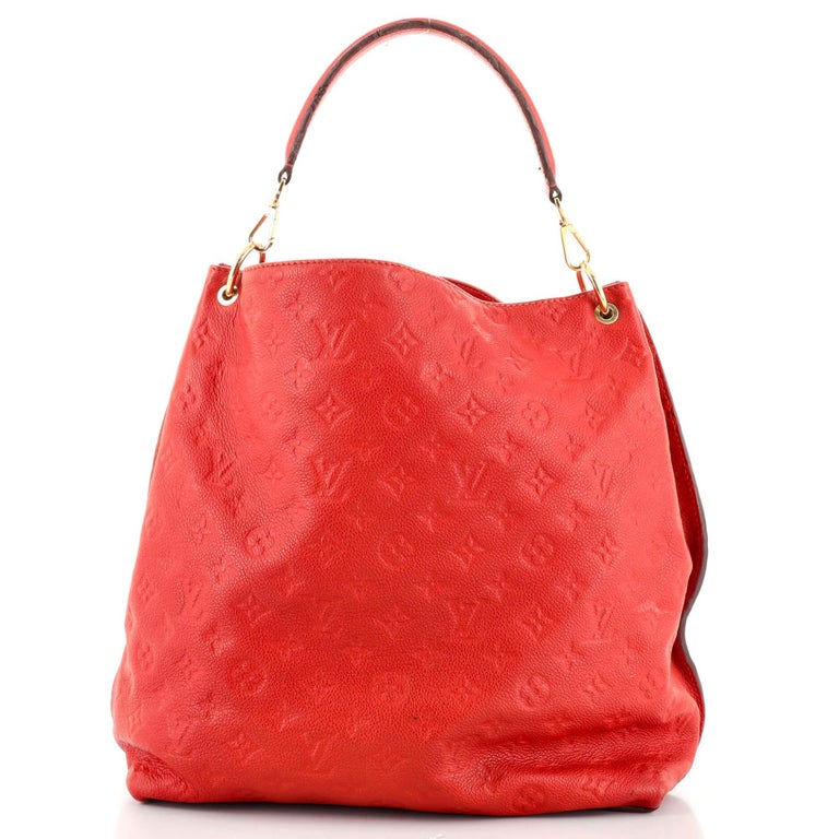 Louis Vuitton Red Monogram Leather Metis Empreinte Hobo Bag Louis Vuitton