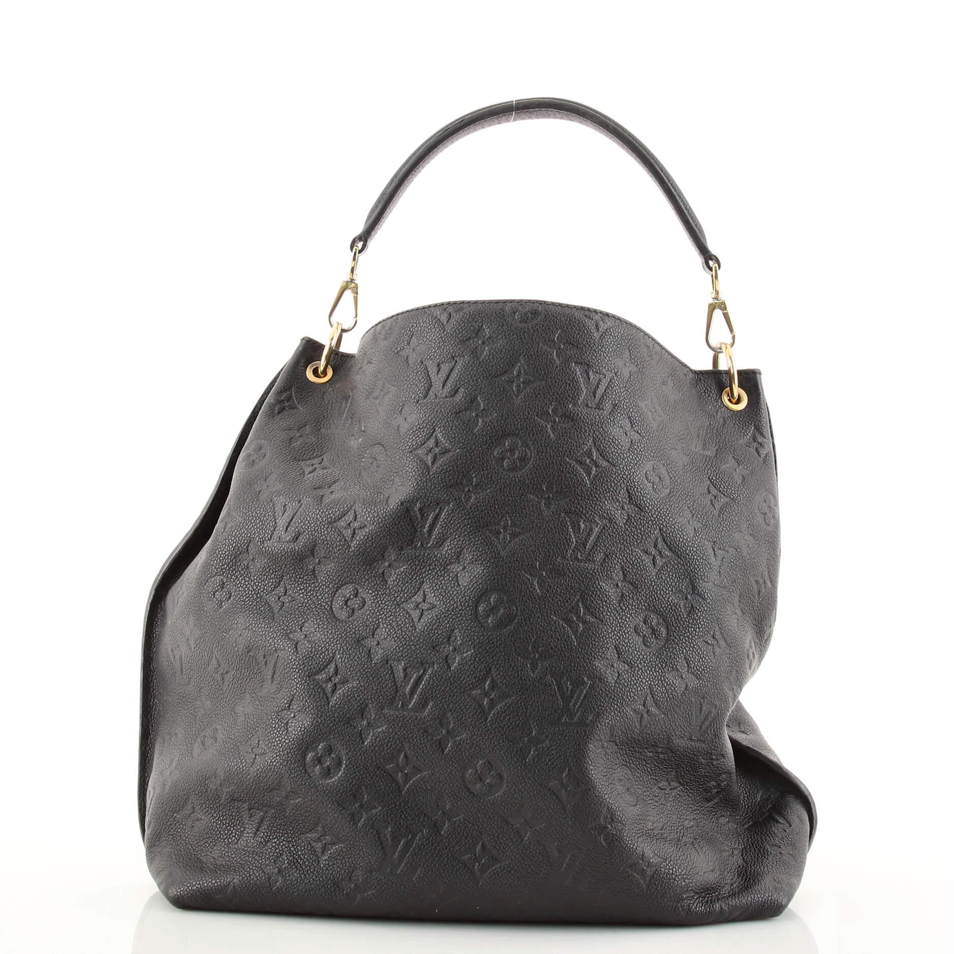 Black Louis Vuitton Metis Hobo Monogram Empreinte Leather