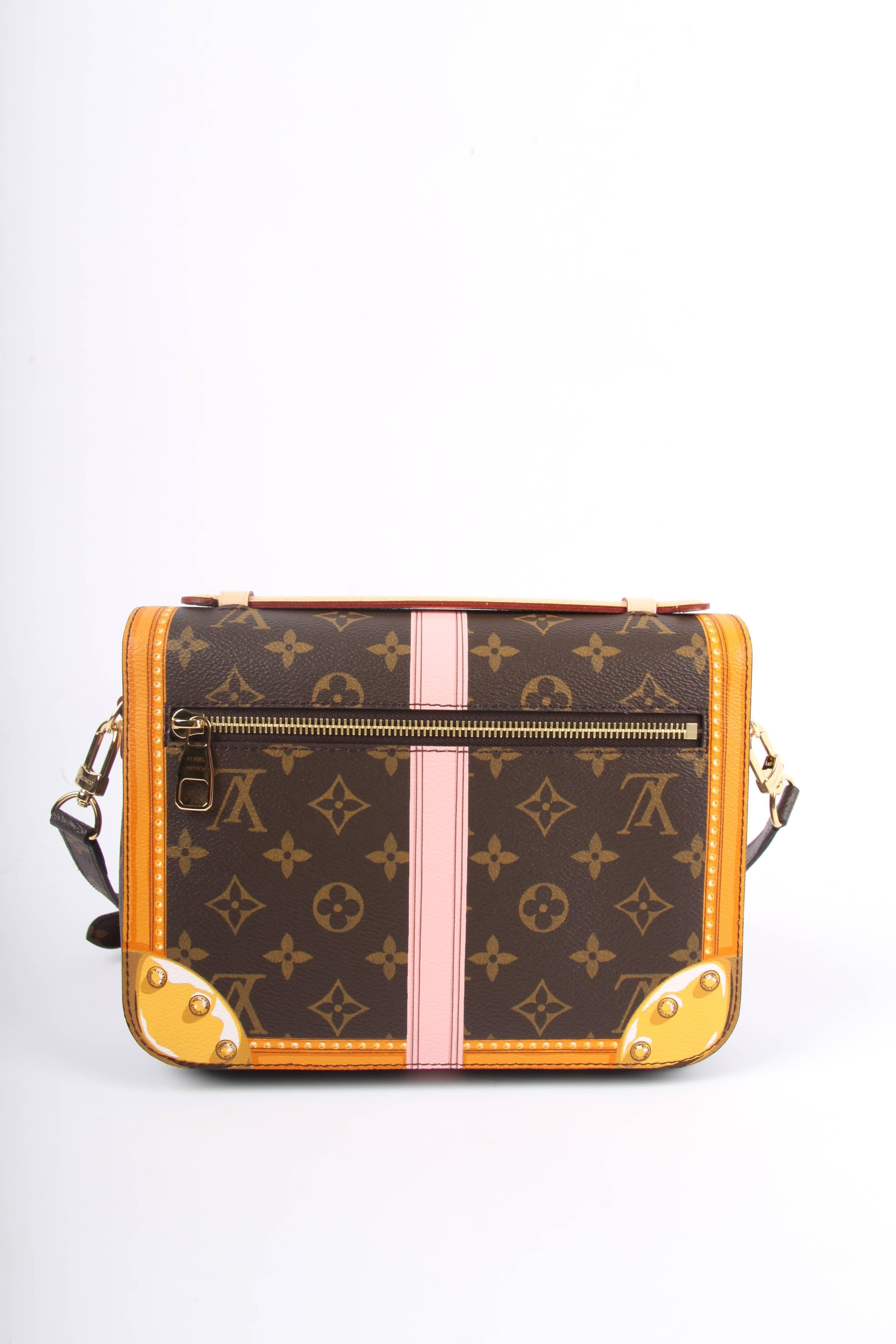 Women's or Men's   Louis Vuitton Brown and Pink Limited Edition Metis Handbag, 2018 