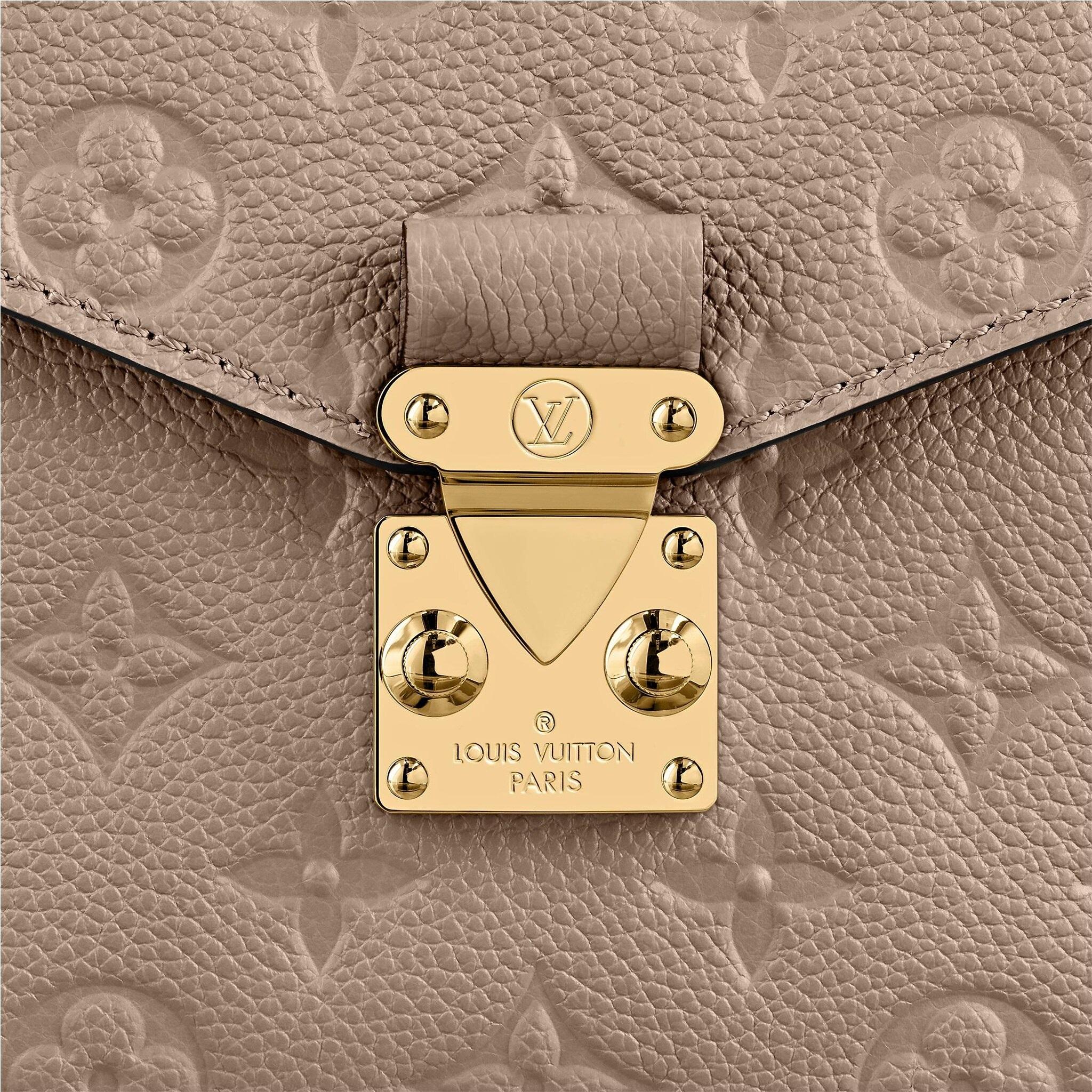 Women's Louis Vuitton Metis Pouch Colors Dove Monogram Empreinte Leather