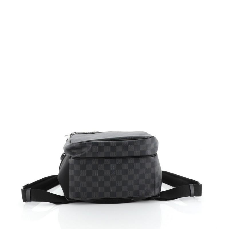 Black Louis Vuitton Michael Backpack Damier Graphite