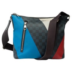 Louis Vuitton Mick PM America's Cup 2017 hobo bag in damier cobalt canvas, PHW