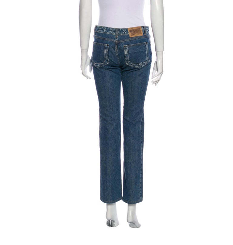 Louis Vuitton Womens Jeans, Blue, 38
