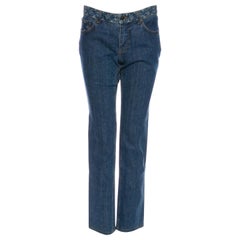  Louis Vuitton Mid-Rise-Jeans mit geradem Bein (US 6 / FR 38)