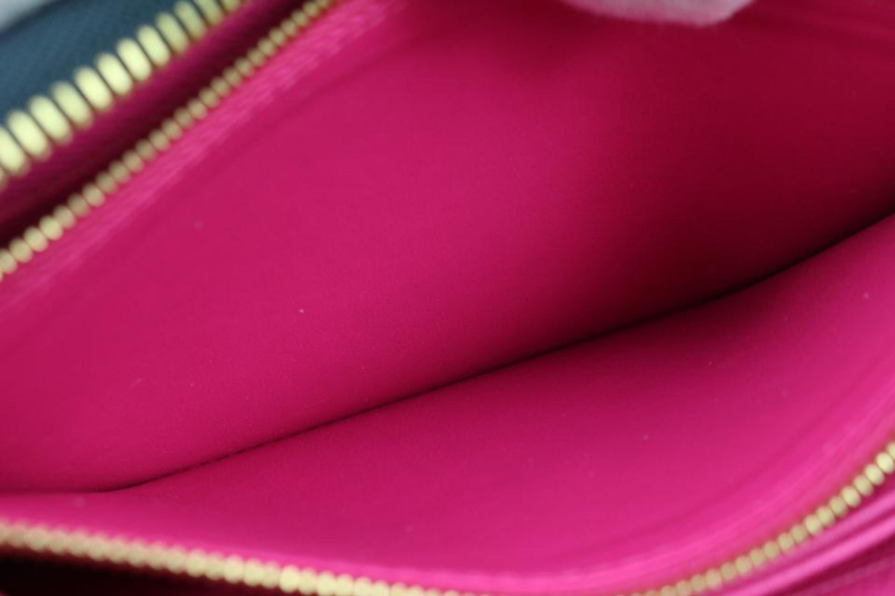 Louis Vuitton Midnight Fuchsia x Multicolor Long Zip Around Wallet Zippy 19lz420 3