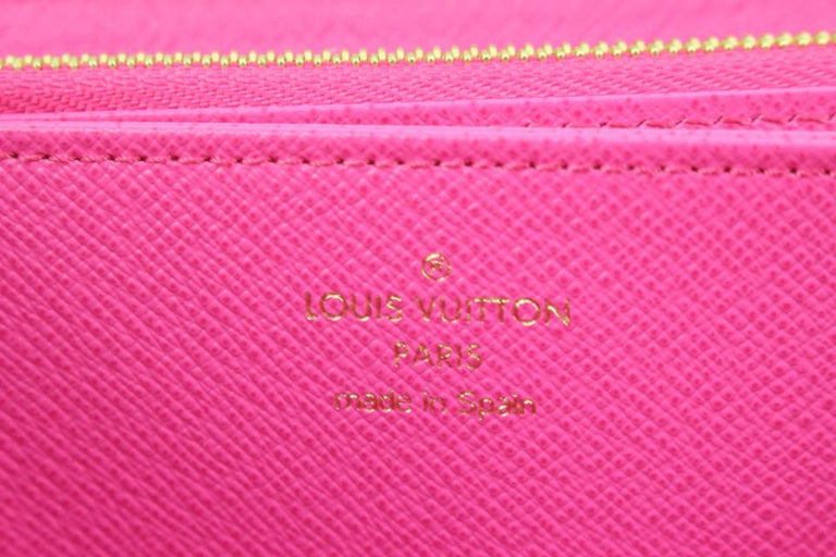 Louis Vuitton Midnight Fuchsia x Multicolor Long Zip Around Wallet Zippy  19lz420 at 1stDibs