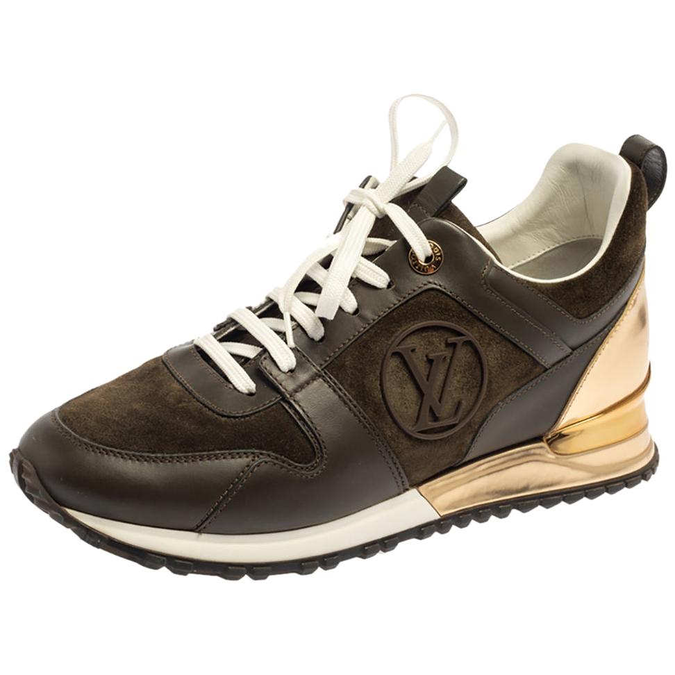 Louis Vuitton Black Leather and Suede Runaway Sneakers Size 39 Louis  Vuitton | The Luxury Closet