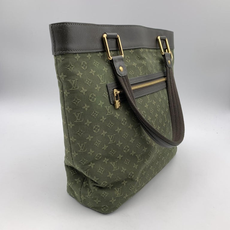 Louis Vuitton Military Green Mini Lin Monogram Lucille GM Tote Bag