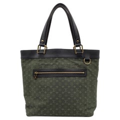 Louis Vuitton Military Green Mini Lin Monogram Lucille GM Tote Bag