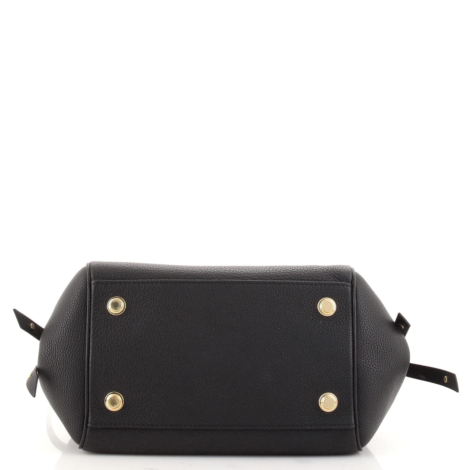 Black Louis Vuitton Milla Handbag Veau Nuage Calfskin PM