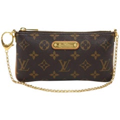 Louis Vuitton Milla MM Monogram Canvas Chain Strap Pouch