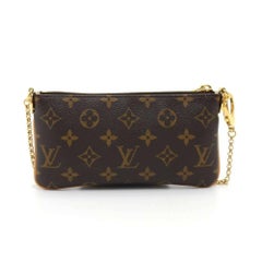 Louis Vuitton Milla MM Monogram Canvas Chain Strap Pouch