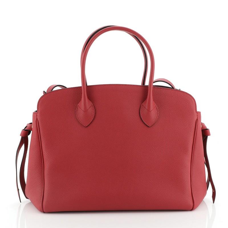 Red Louis Vuitton Milla Tote Bag Veau Nuage Calfskin MM
