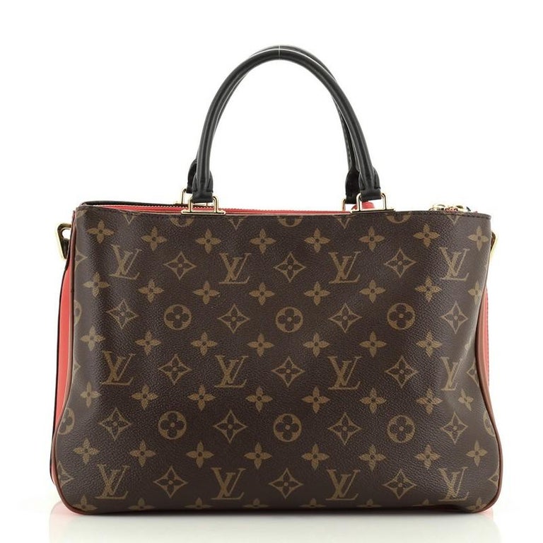 Louis Vuitton Red Monogram Coated Canvas Millefeuille Tote
