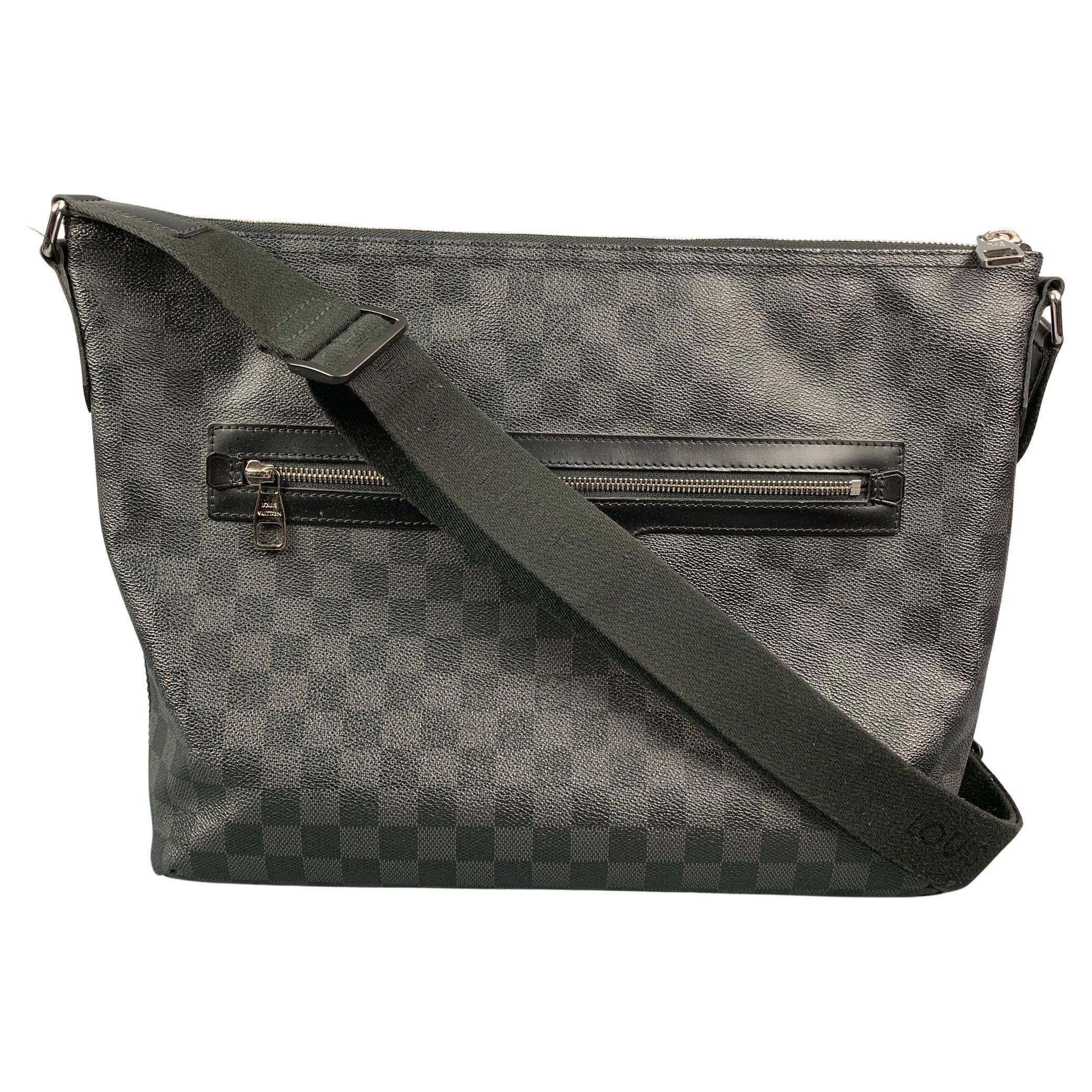 LOUIS VUITTON Milo Mick Pm Charcoal 
Black Damier Graphite Canvas Messenger Bag