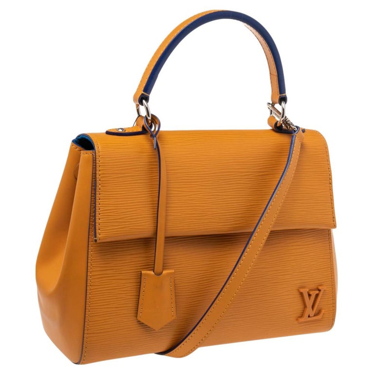 LOUIS VUITTON LV Logo Cluny Shoulder Bag Epi Leather Brown France