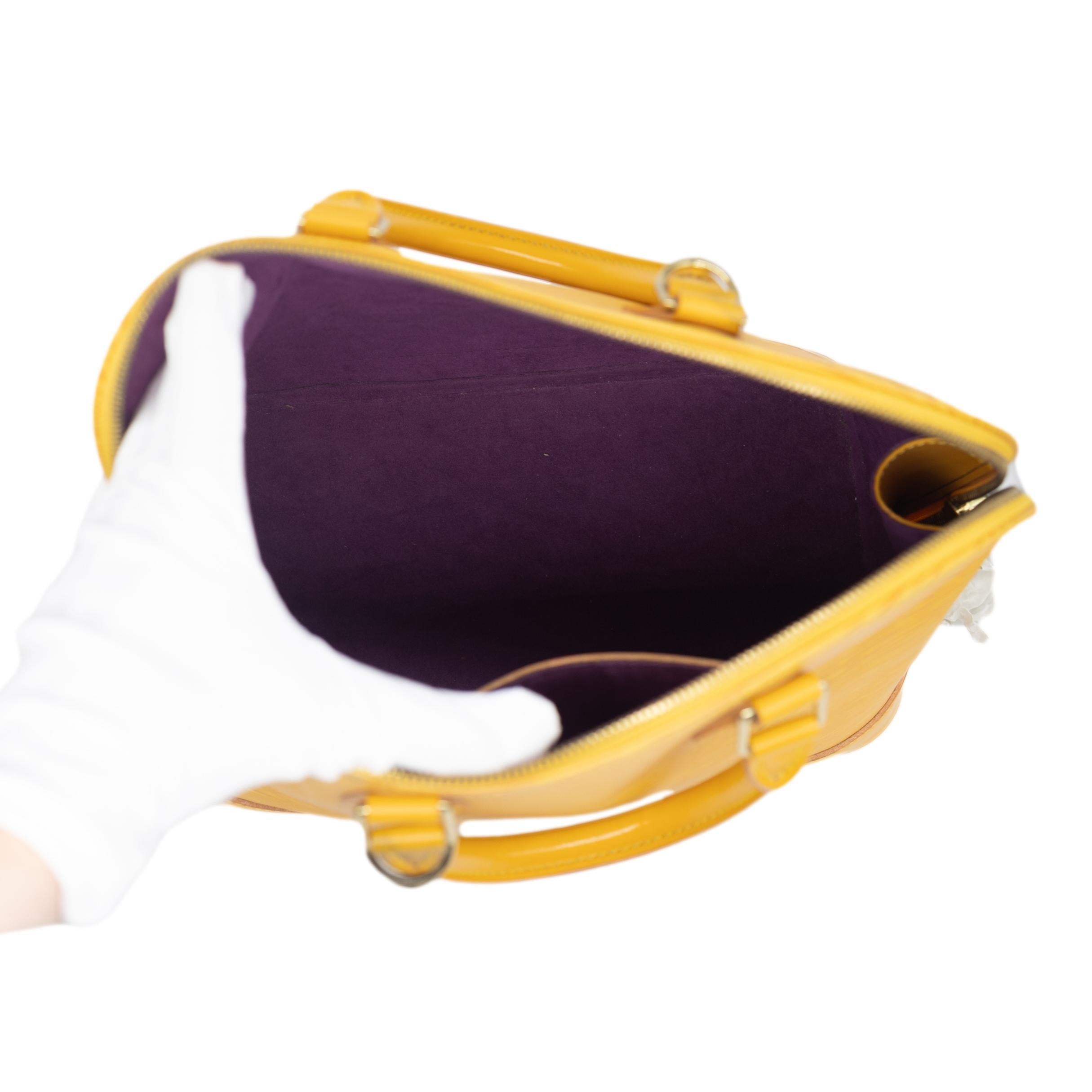 Louis Vuitton Mimosa Yellow EPI Leather Alma PM Top Handle Bag, 1996. 9