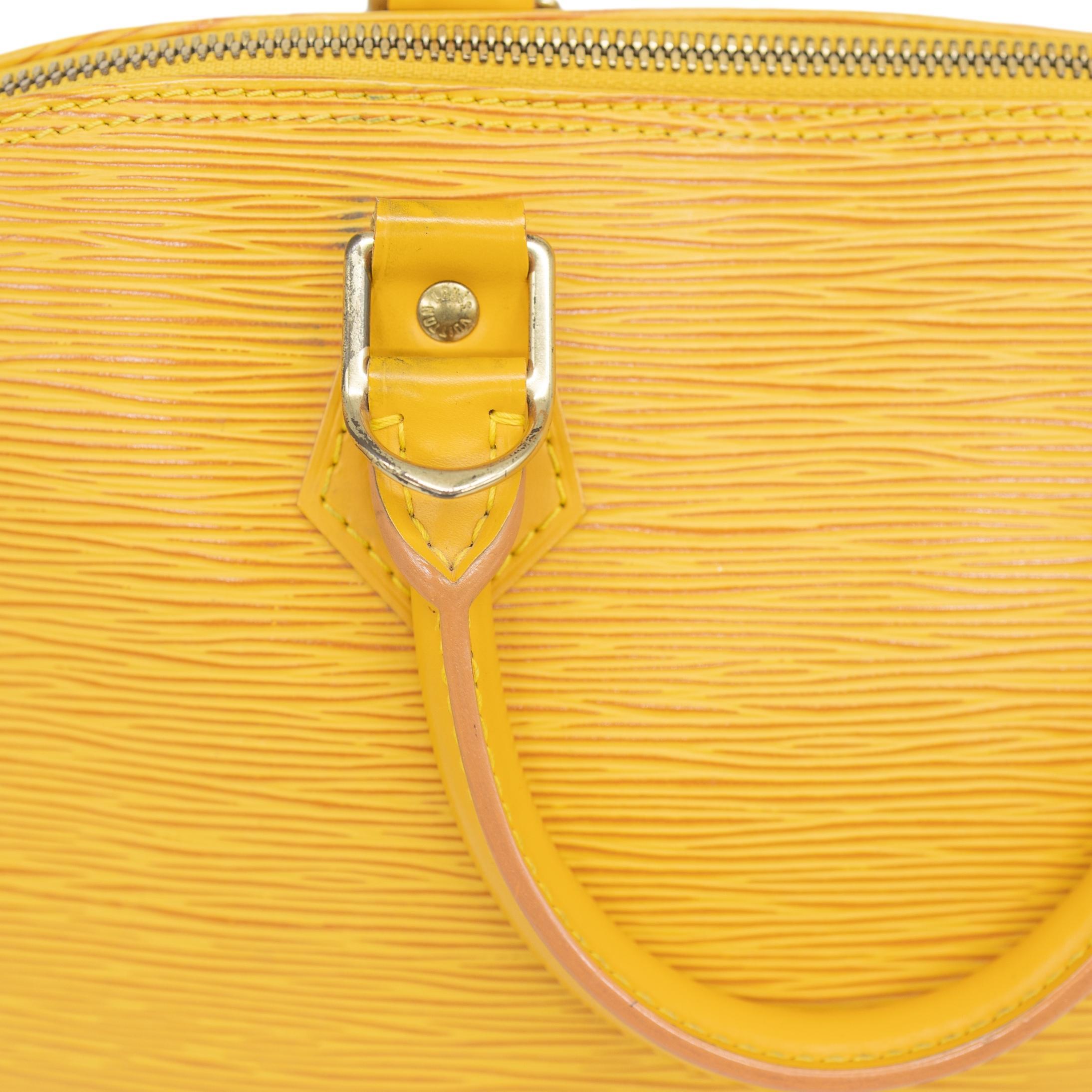 Louis Vuitton Mimosa Yellow EPI Leather Alma PM Top Handle Bag, 1996. 3
