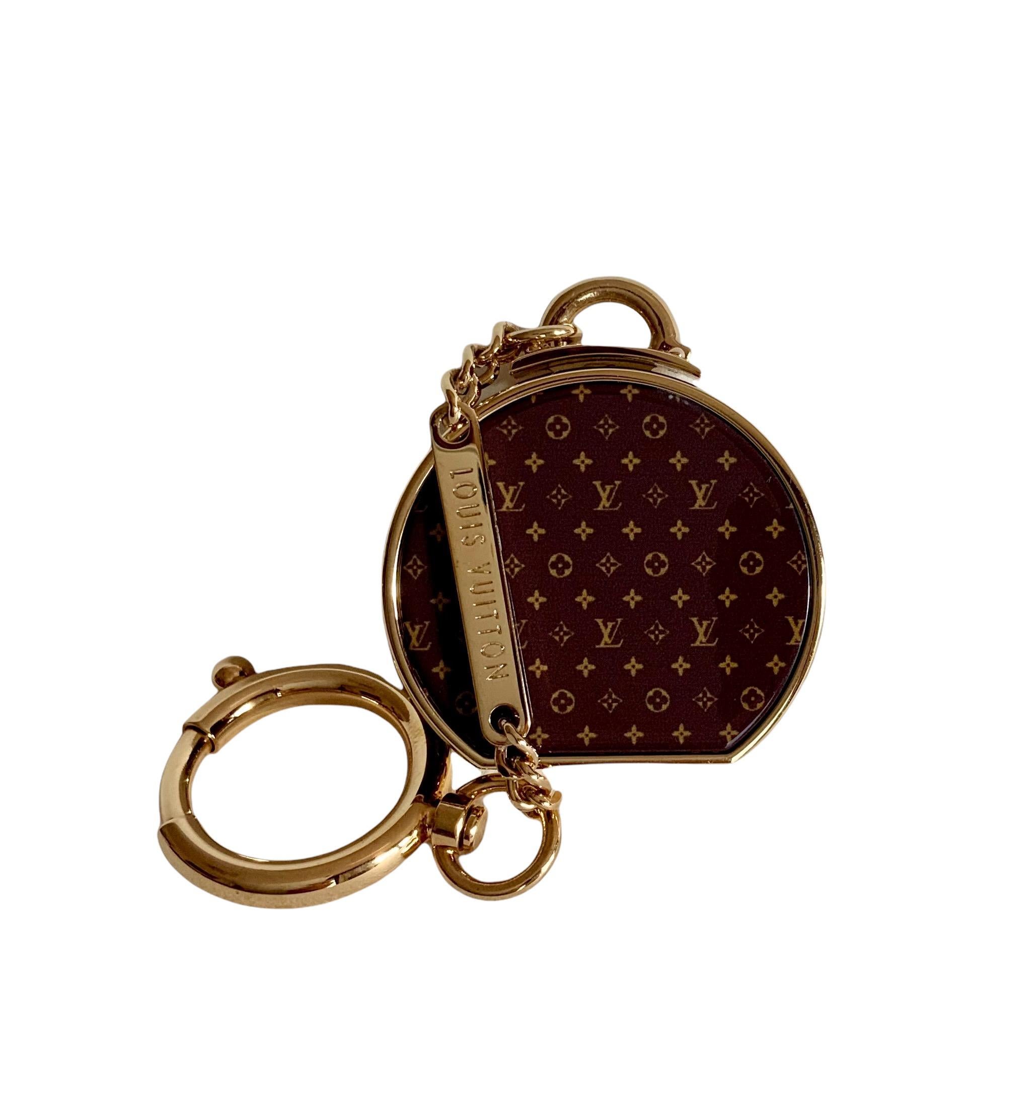 Brown Louis Vuitton Mini Boîte à Chapeau Bag Charm and Key Holder