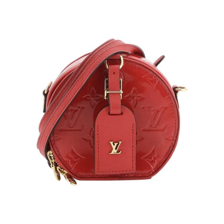 Louis Vuitton Mini Boite Chapeau Bag Monogram Vernis at 1stDibs