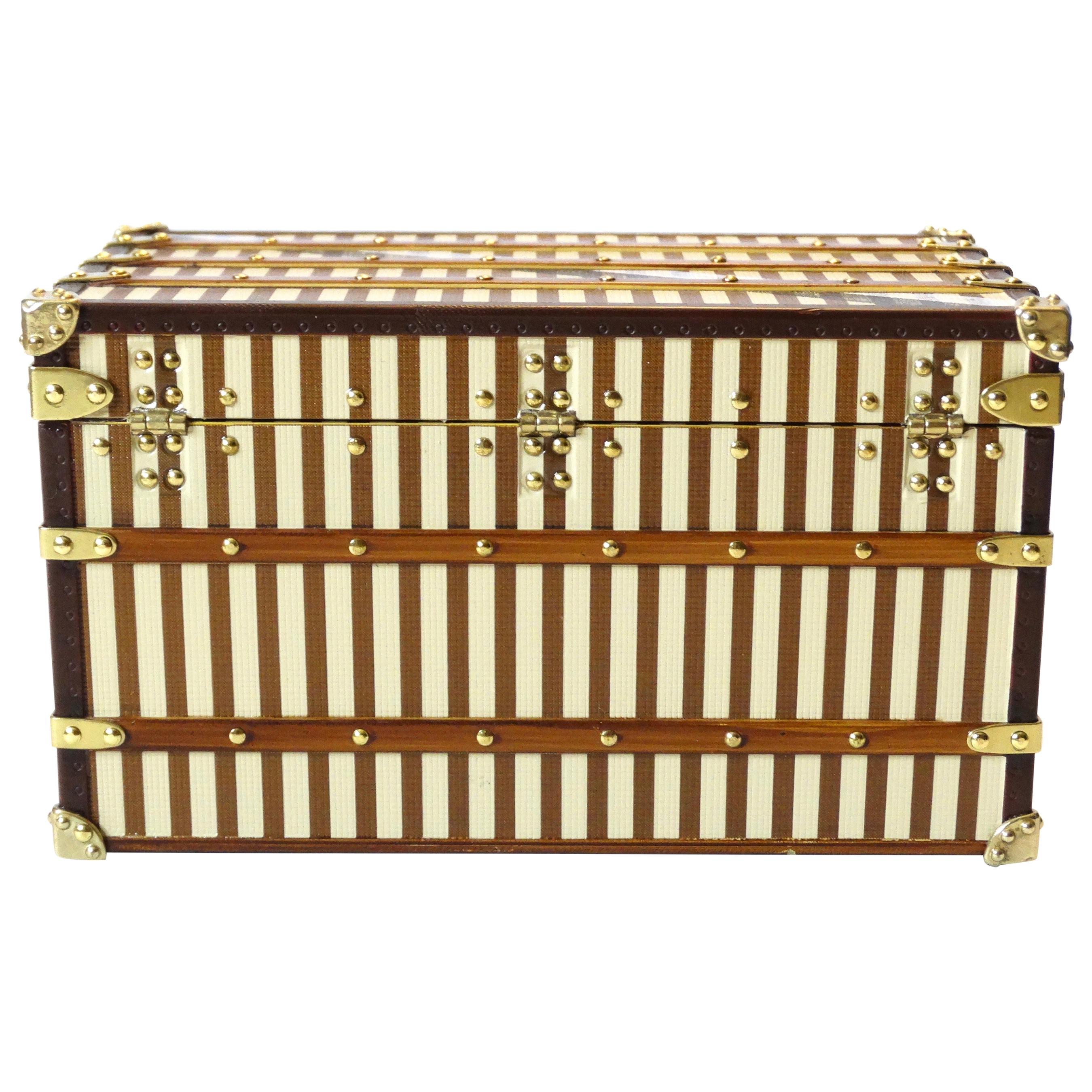 Louis Vuitton Mini "Courier" Trunk Jewelry Box