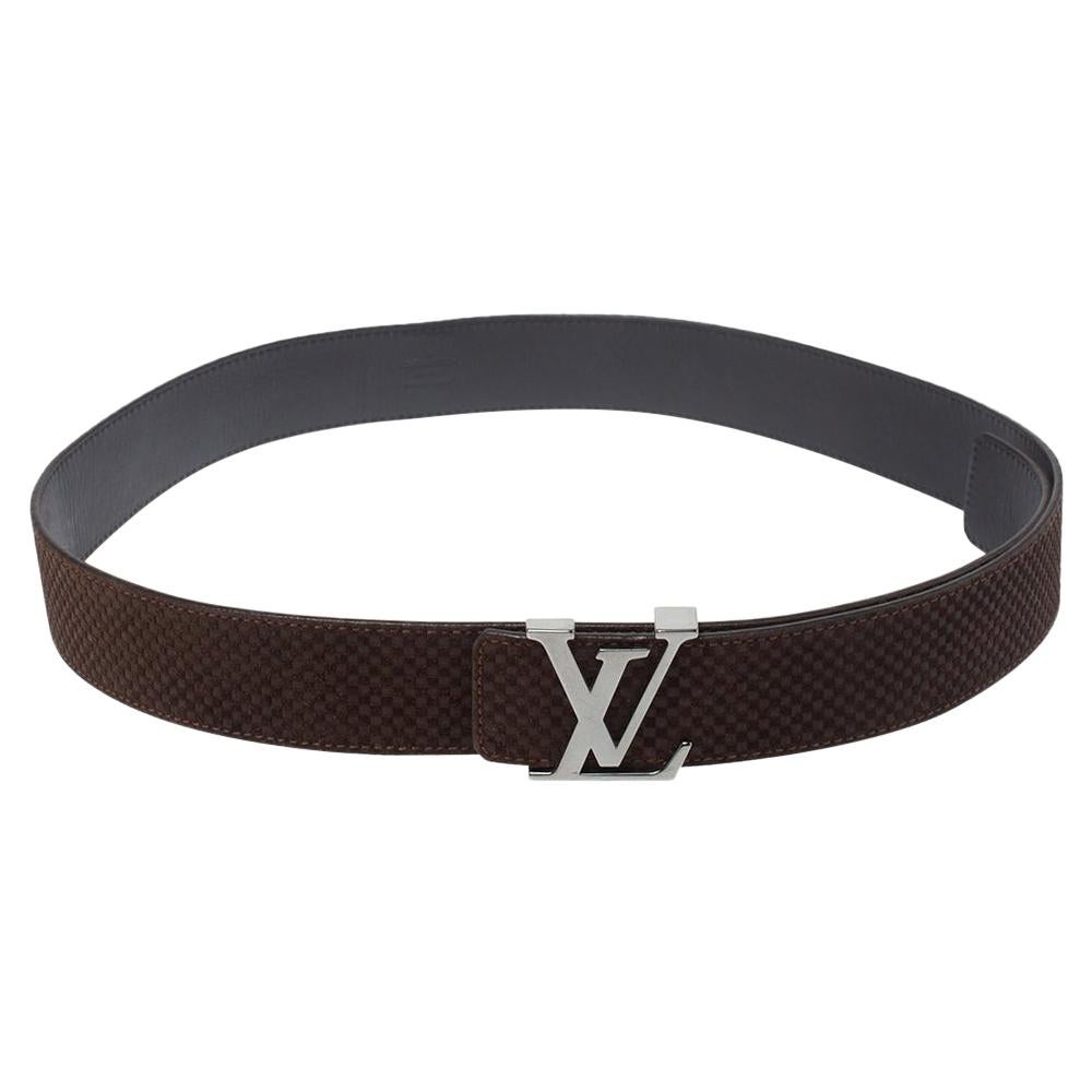 Louis Vuitton - Damier LV 40mm Reversible Belt - Leather - Grey - Size: 100 cm - Luxury