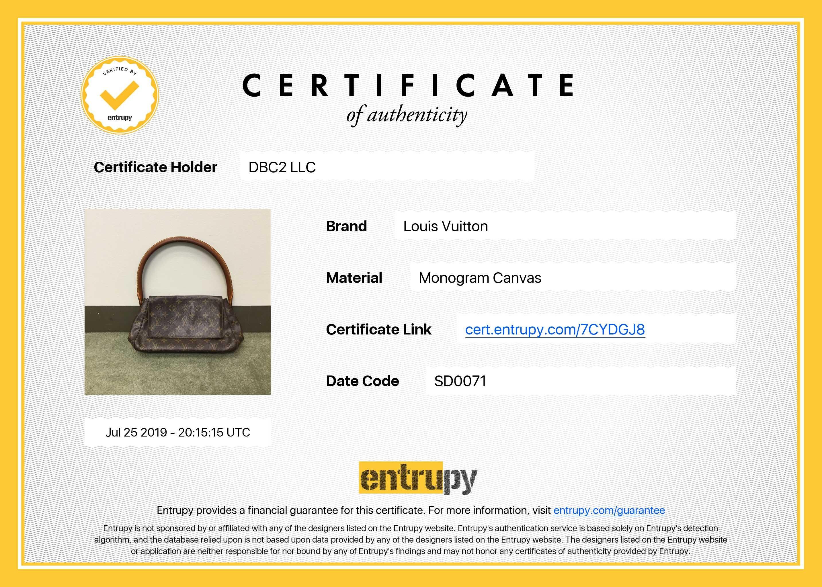 Louis Vuitton Mini Looping Bag Brown Monogram Hand Bag For Sale 4