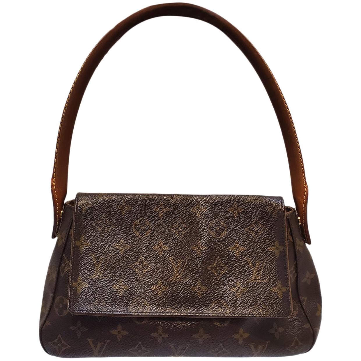 Louis Vuitton Mini Looping Bag Brown Monogram Hand Bag For Sale