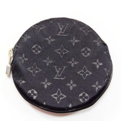 LOUIS VUITTON Mini Monogram Conte de Fees Apple black circle coins pouch bag